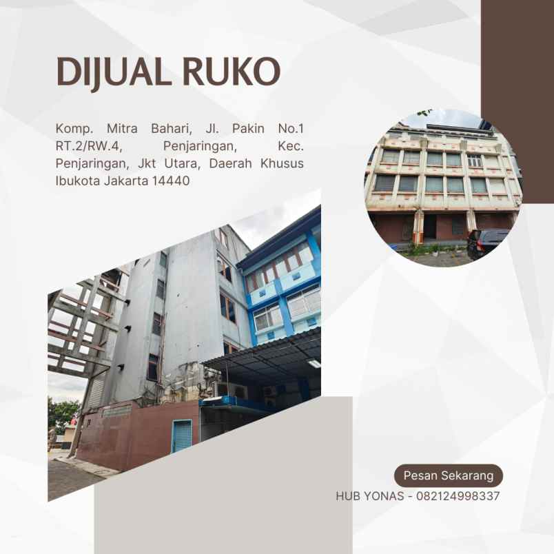 dijual ruko 3 ruko jadi 1