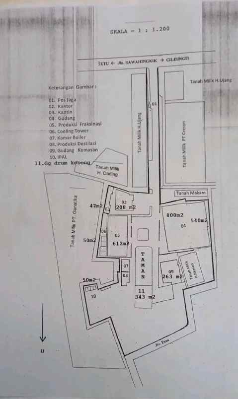 dijual ruko gudang kantor cileungsi