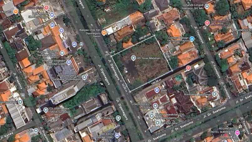 dijual ruko gudang kantor jl raya diponegoro
