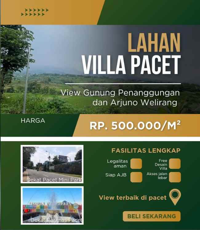 dijual ruko gudang kantor pacet mojokerto jawa timur