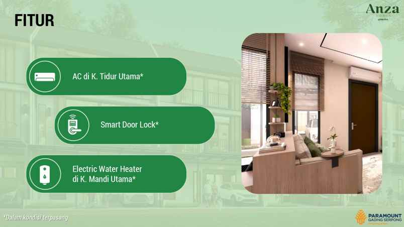 dijual rumah anza malibu paramount land