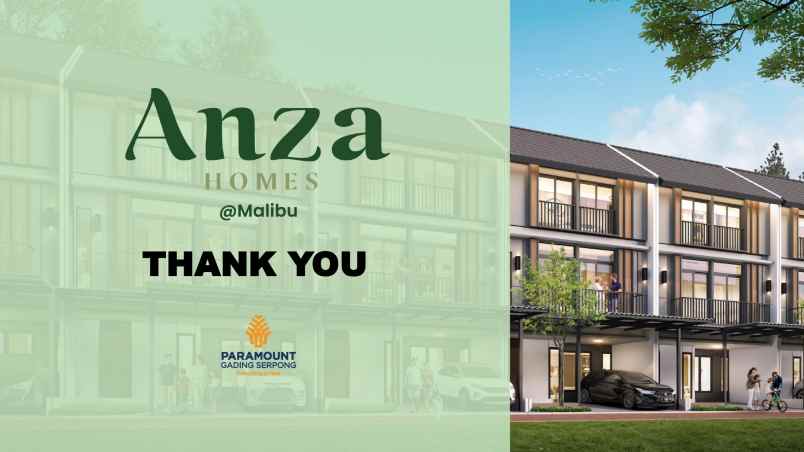 dijual rumah anza malibu paramount land