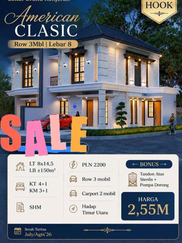 dijual rumah babatan pantai