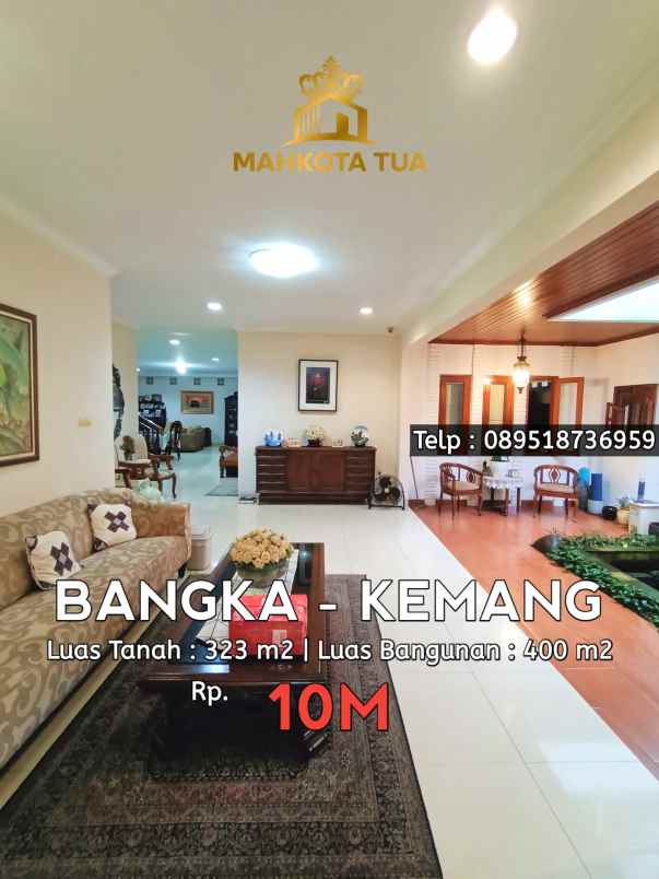 dijual rumah bangka kemang
