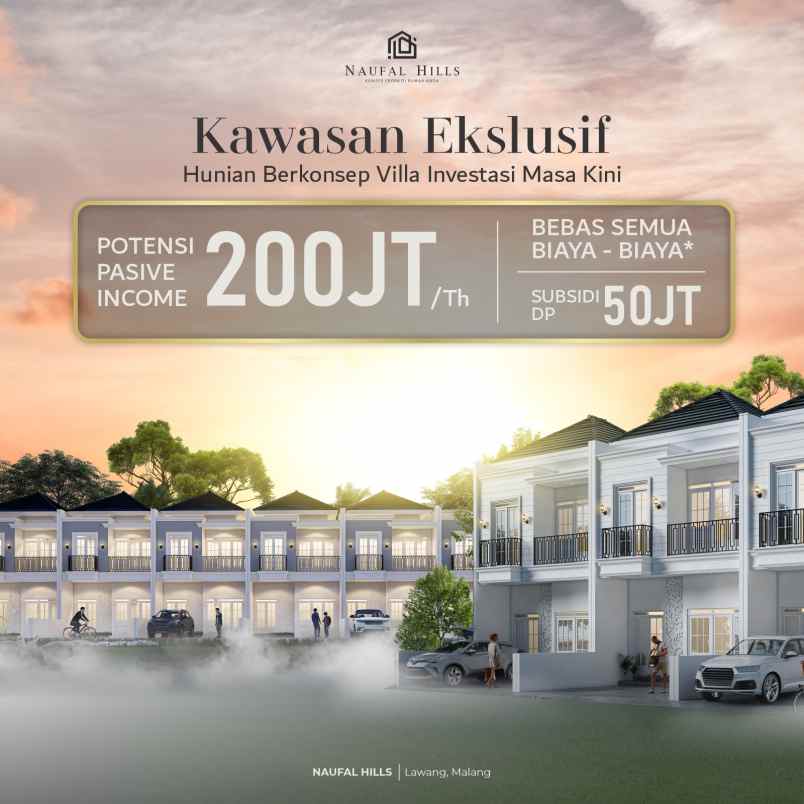 dijual rumah dengan mobilitas yang mudah dan cepat