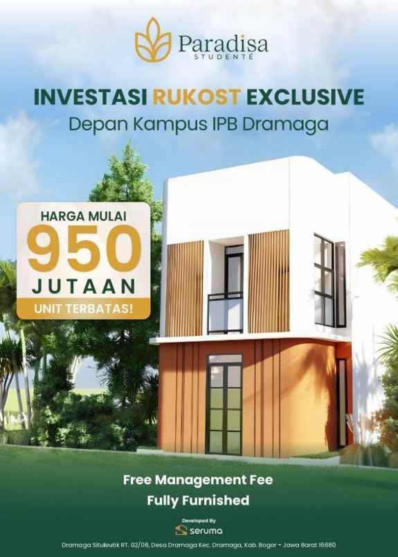 dijual rumah dramaga