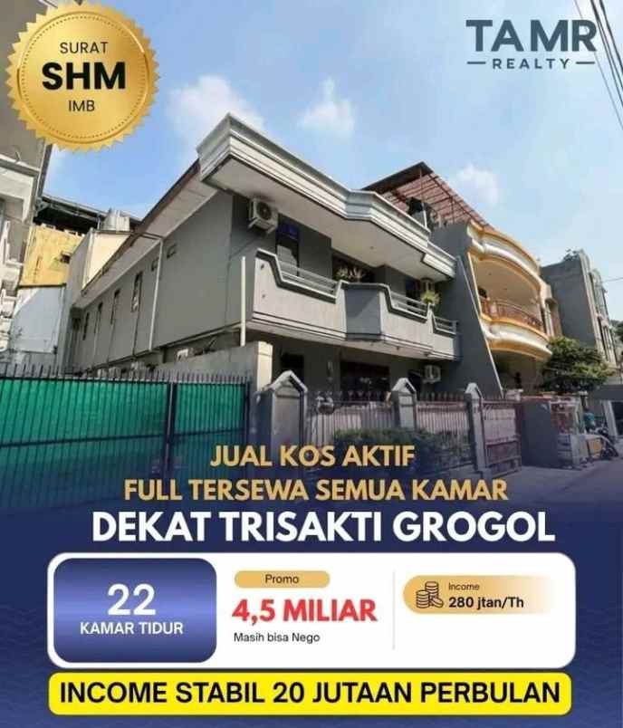 dijual rumah grogol