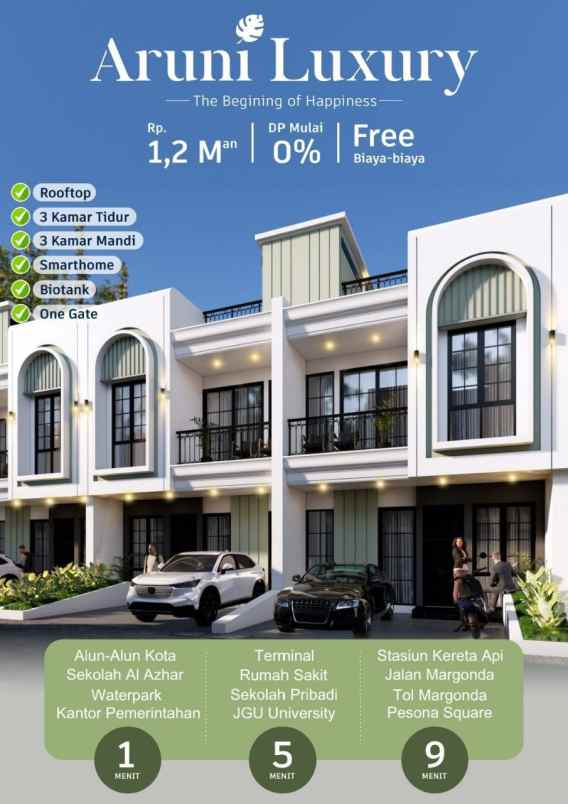 dijual rumah jalan boulevard gdc