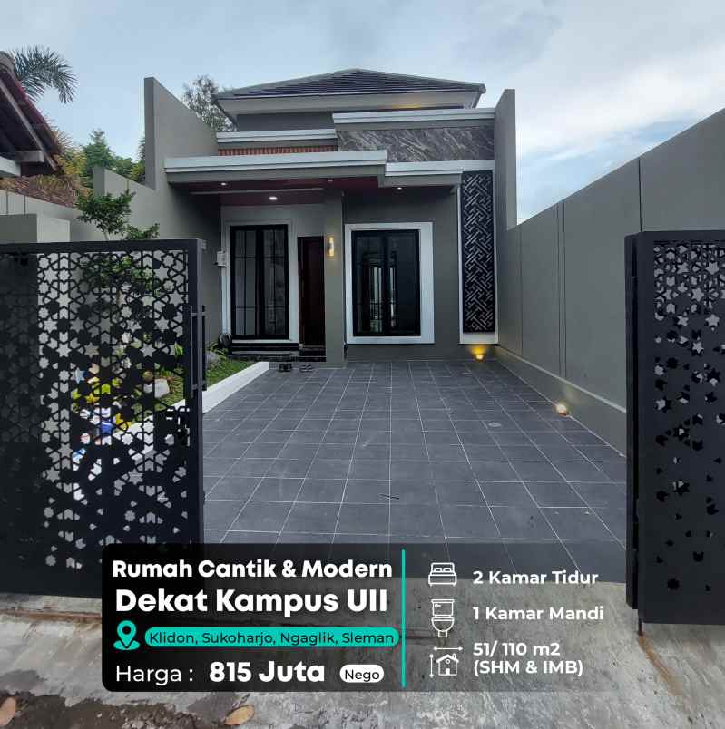 dijual rumah jl kaliurang km 12 5