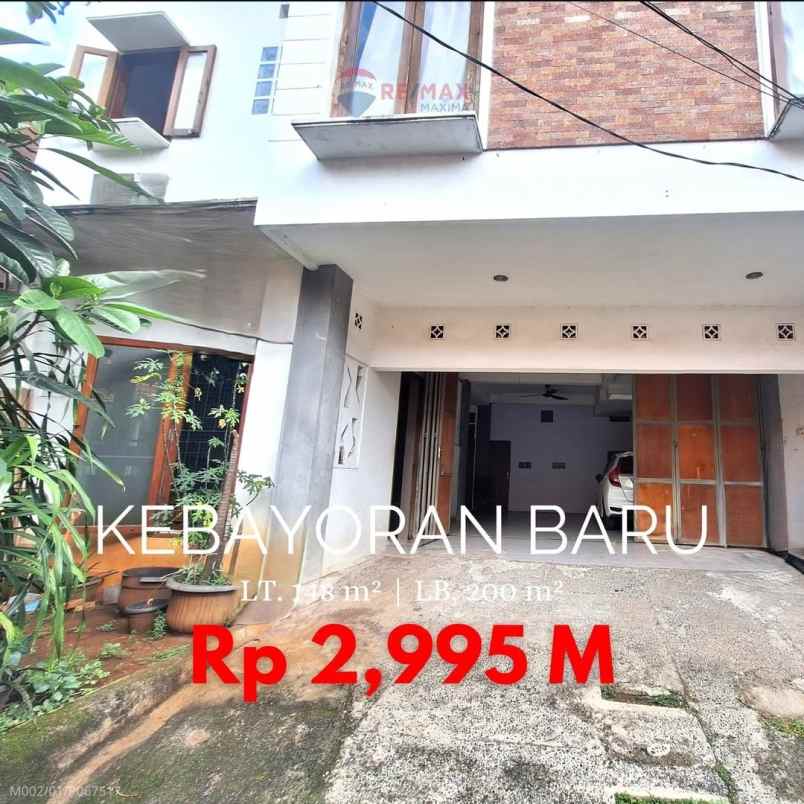 dijual rumah kebayoran baru
