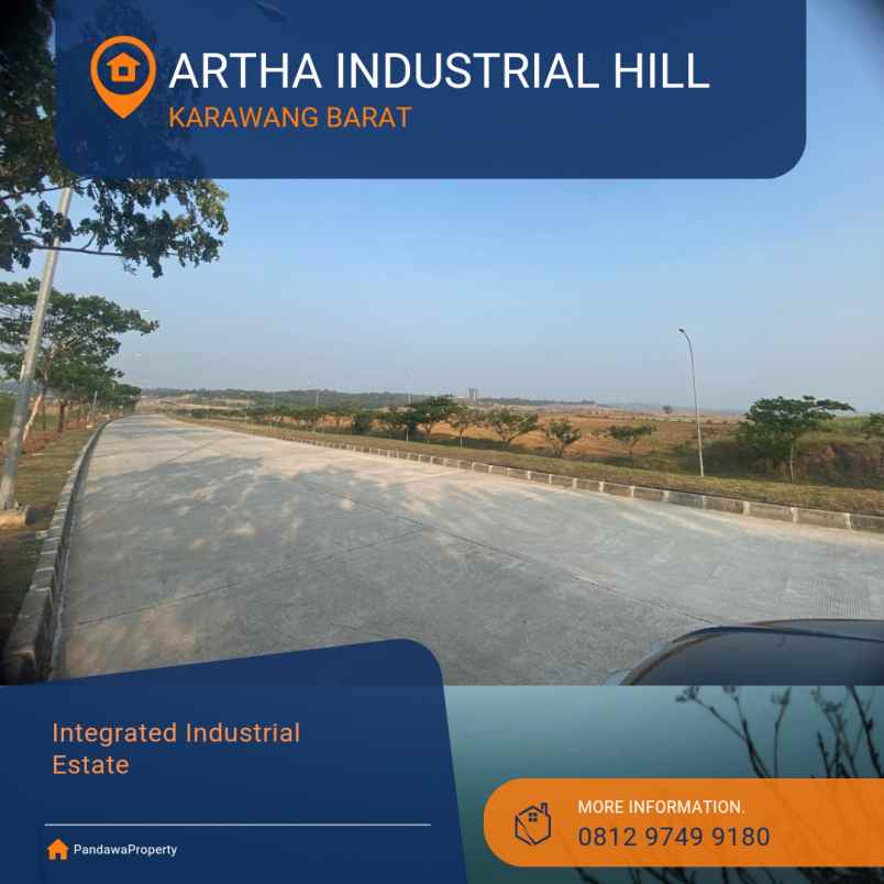 dijual tanah artha hill industrial