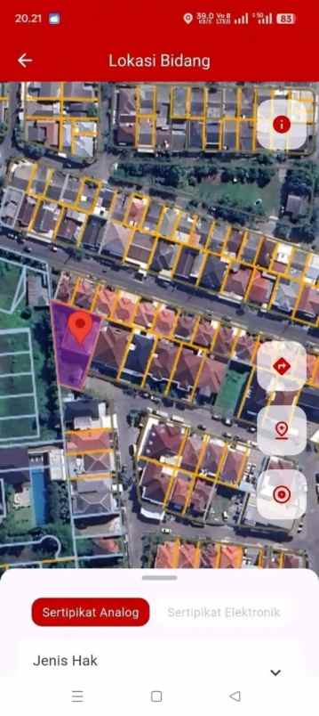 dijual tanah dharmahusada mas