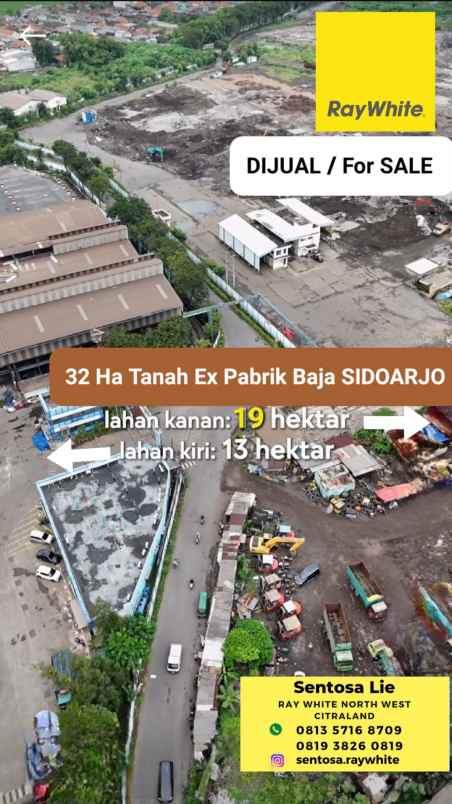 dijual tanah jalan gajah mada