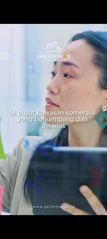 dijual tanah jalan raya galuh mas