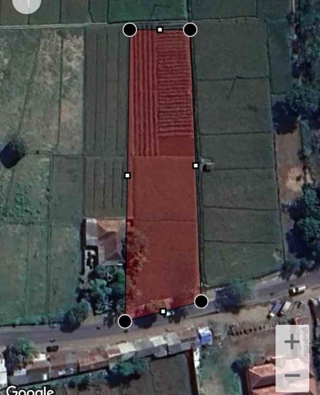 dijual tanah jalan raya kalijati