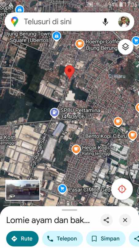 dijual tanah jl rumah sakit ujungberung