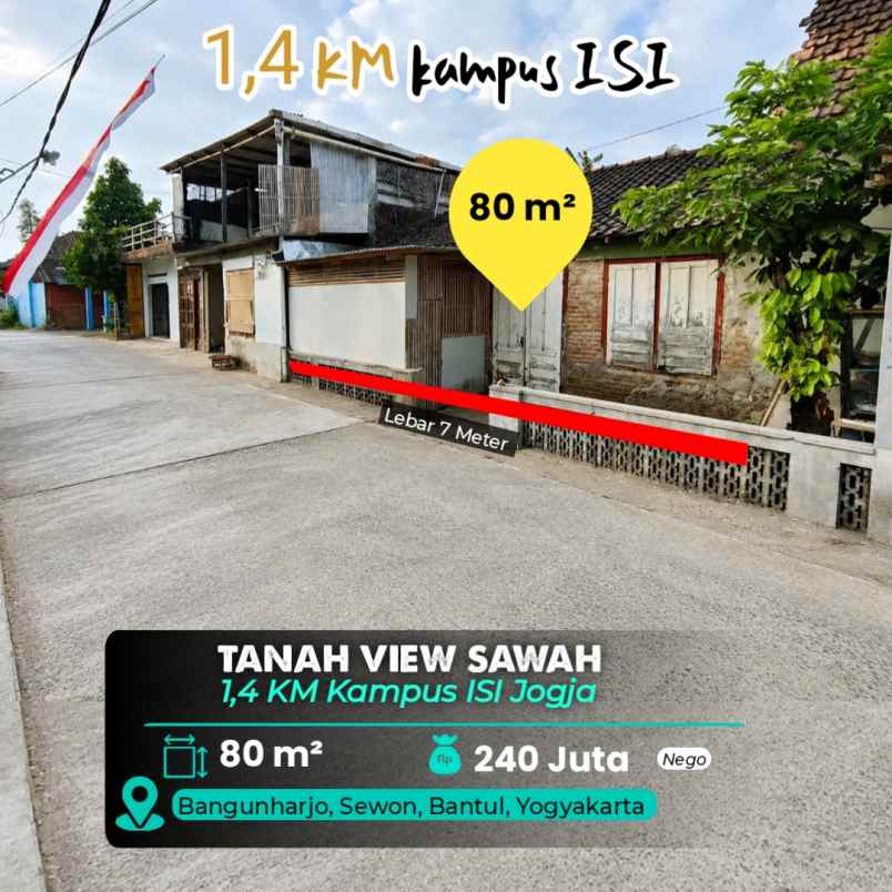 dijual tanah kampus isi