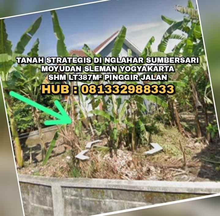 dijual tanah nglahar sumbersari moyudan