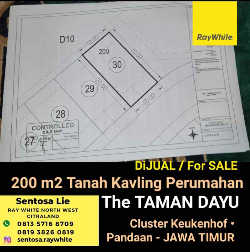 dijual tanah the taman dayu