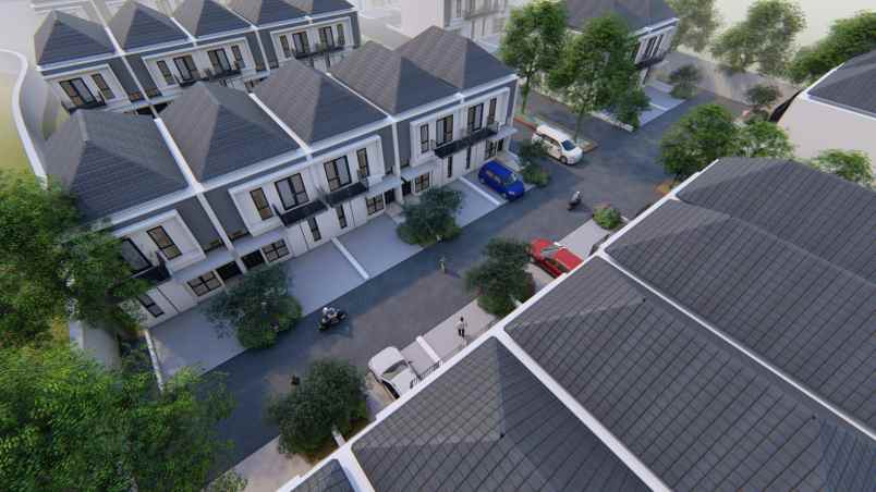 dijual townhouse cantik murah one gate system