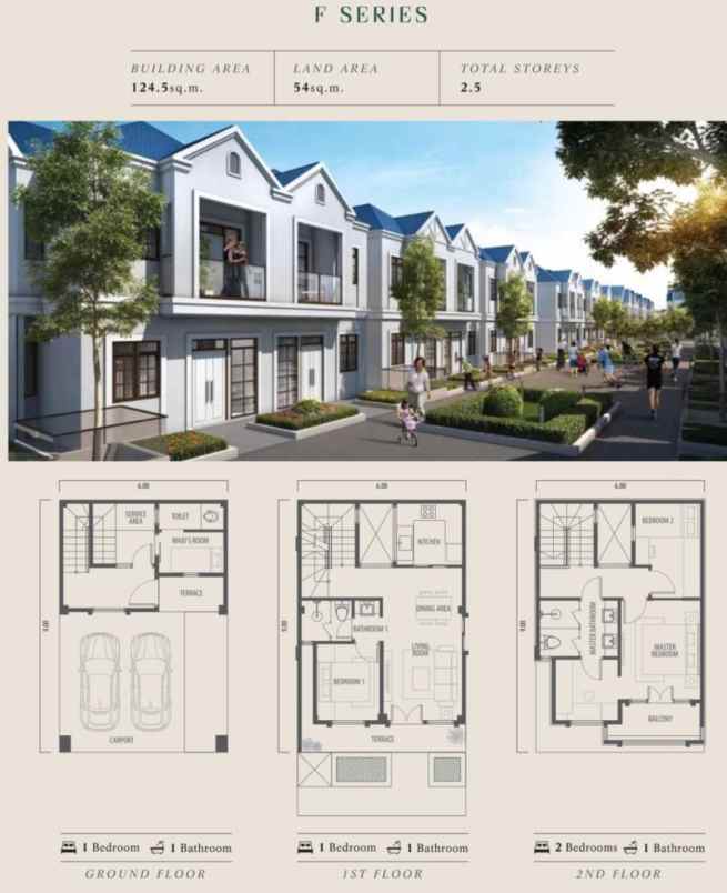 disewa rumah double decker lavon viridia tangerang