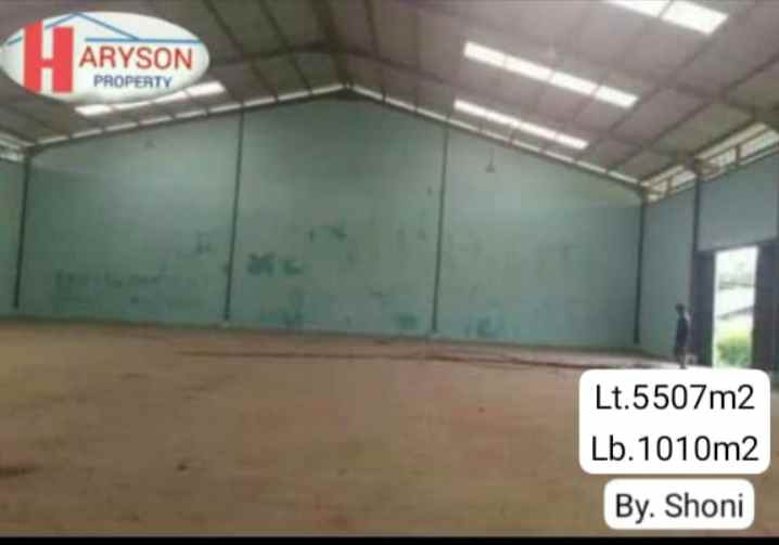 gudang luas 5507 m2 cikarang utara bekasi