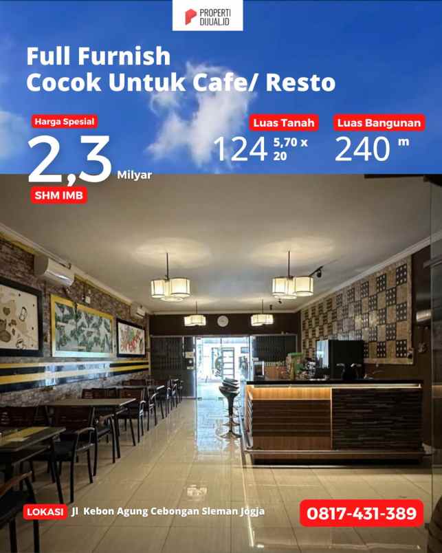 ruko dijual cepat mlati dekat tol kronggahan jogja