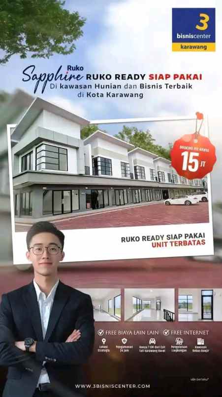 ruko dua lantai murah dan strategis di karawang barat