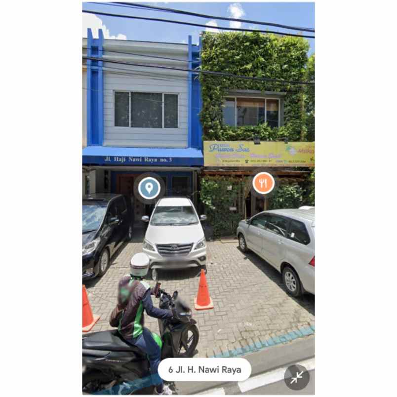 ruko gudang kantor jalan haji nawi raya