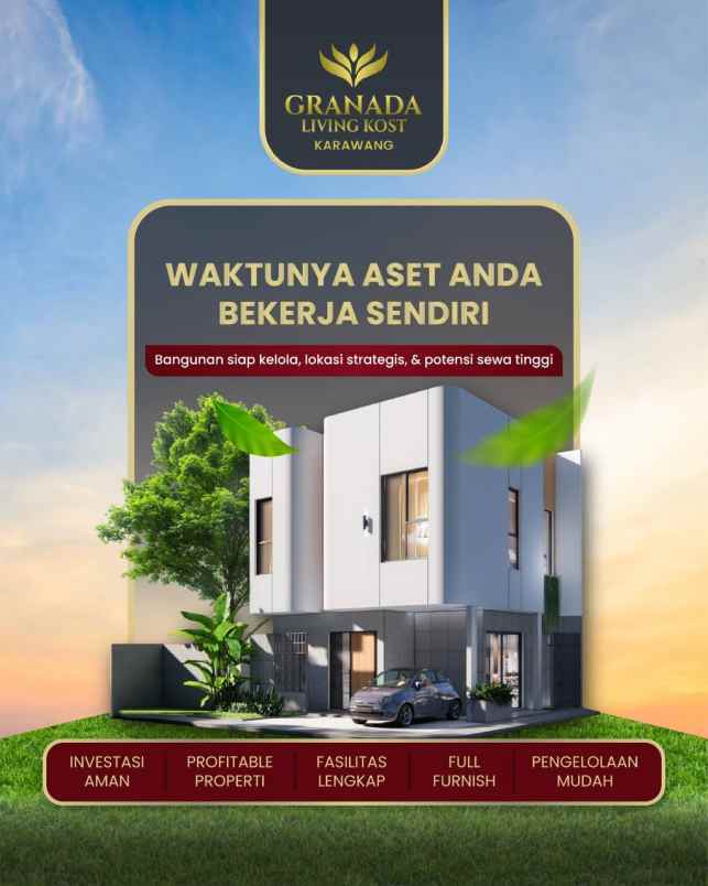 rukos strategis dekat kawasan industri dan kampus