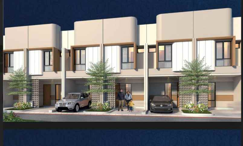 rumah 2 lantai dekat tol limo 495 jt an