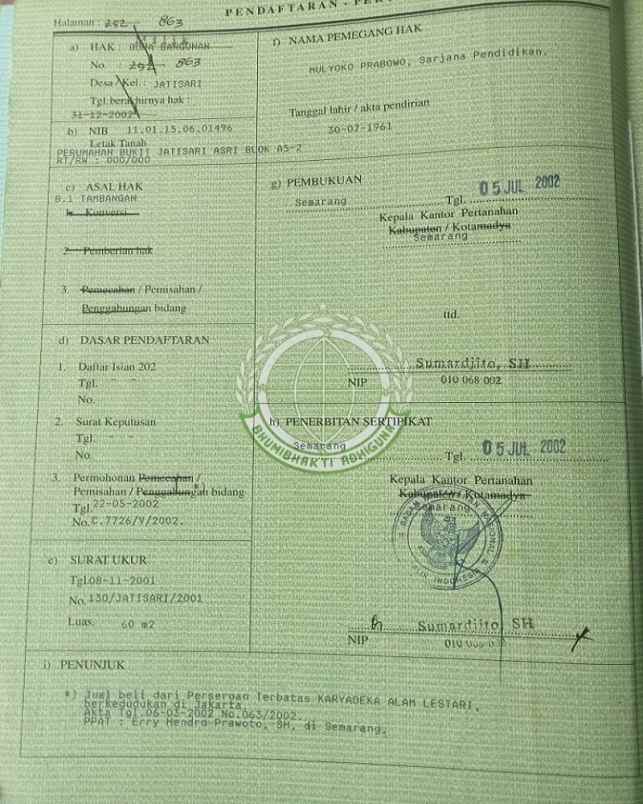 rumah dijual di mijen kota semarang dekat pasar mijen