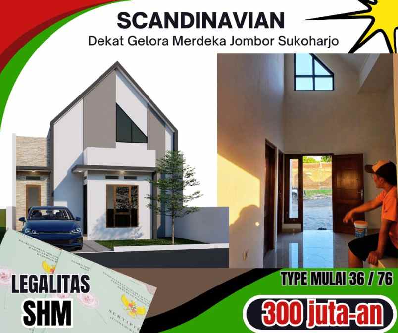 rumah dijual di sukoharjo kota dekat jalan raya jombor