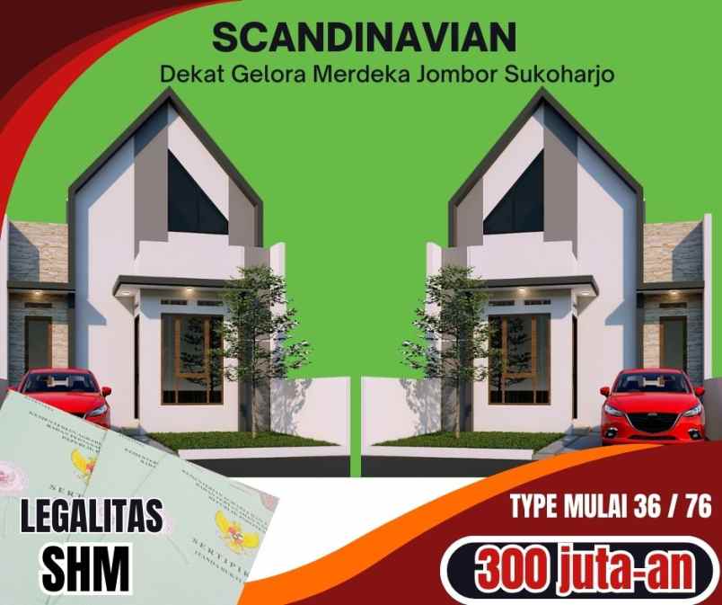 rumah dijual di sukoharjo kota dekat jalan raya jombor