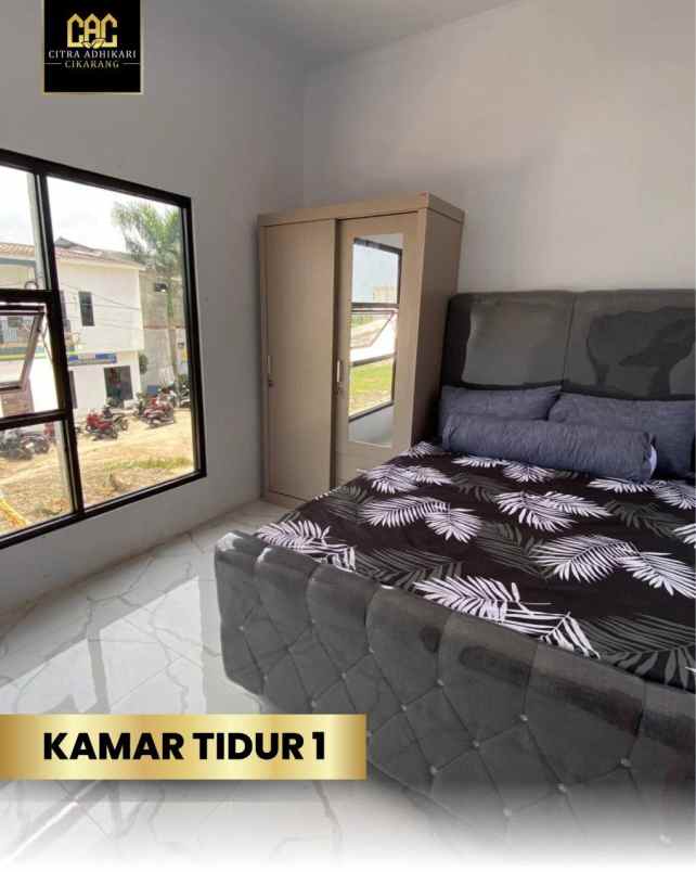 rumah modern 2 lantai nyaman strategis di cikarang