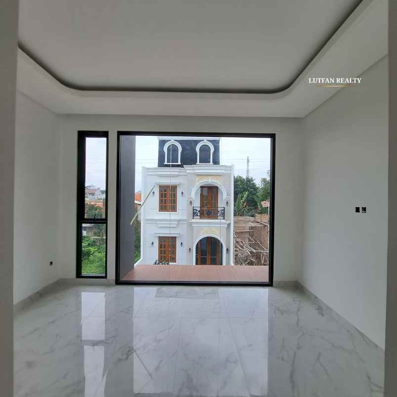 rumah modern kontemporer dalam cluster