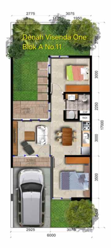 rumah murah luas 100 meter dekat mall of serang
