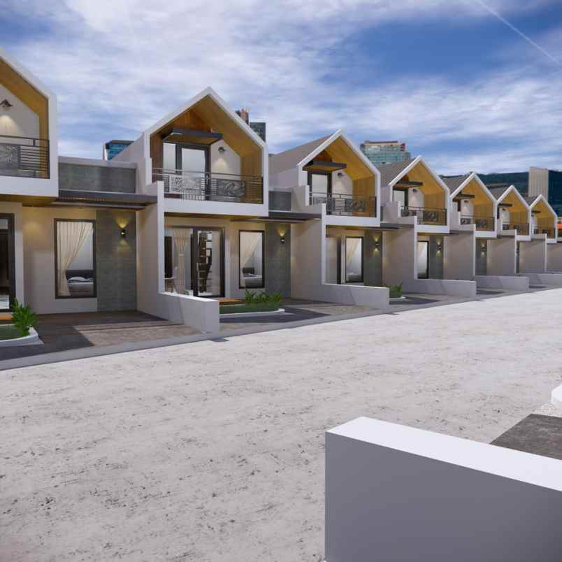 rumah scandinavian lt 90 137 m dekat stasiun prambanan
