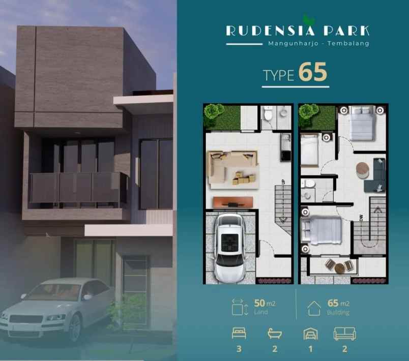 rumah siap bangun murah free biaya di mangunharjo