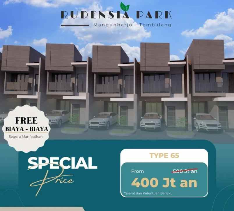 rumah siap bangun murah free biaya di mangunharjo