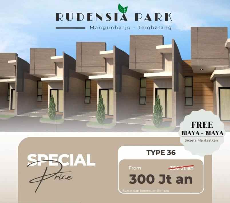 rumah siap bangun murah free biaya di mangunharjo