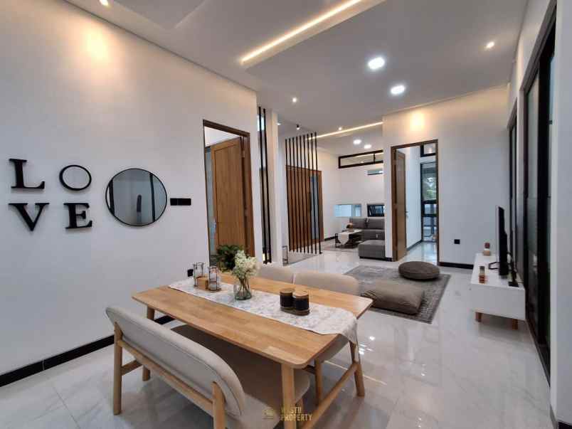 rumah siap huni ala cafe semi furnished di jogja utara