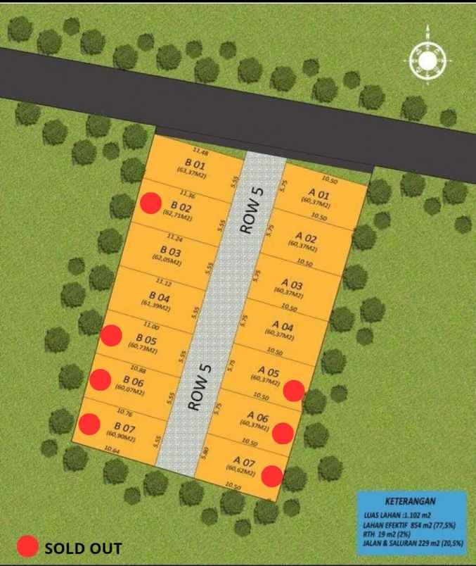 rumah strategis 2 5lt rooftop di pondok melati bekasi