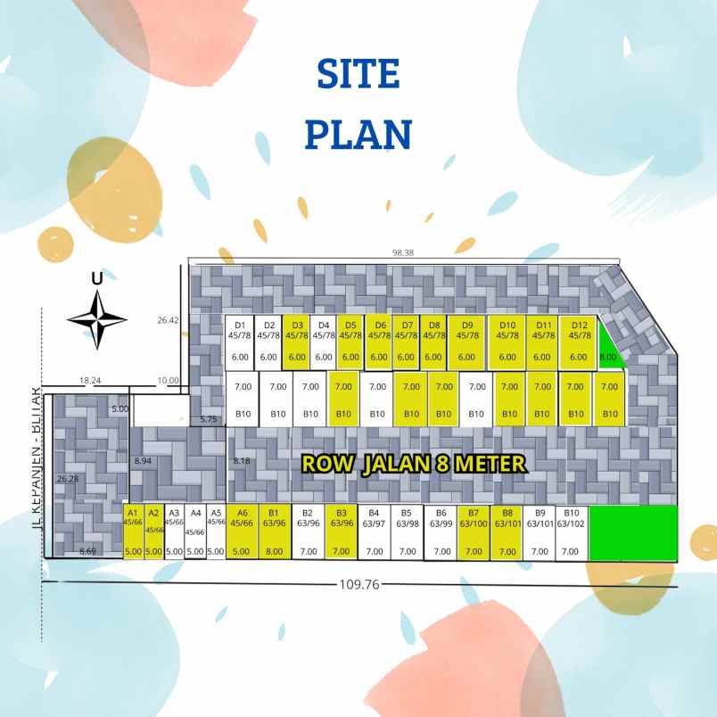 rumah strategis wlingi kota 0 jalan raya dekat fasum