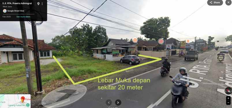 tanah darat di manonjaya pinggir jalan provinsi