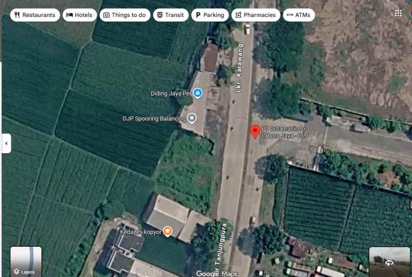 tanah di jl lingkar tanjungpura karawang timur
