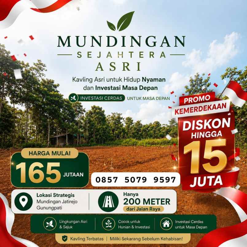 tanah dijual murah di gunungpati semarang