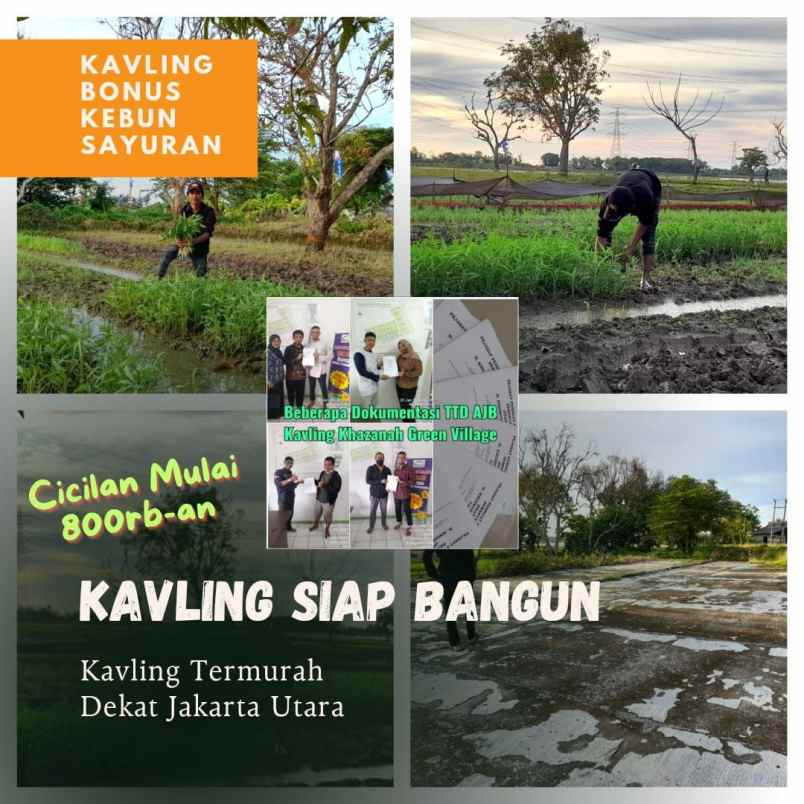 tanah kavling kredit babelan dekat jakarta utara