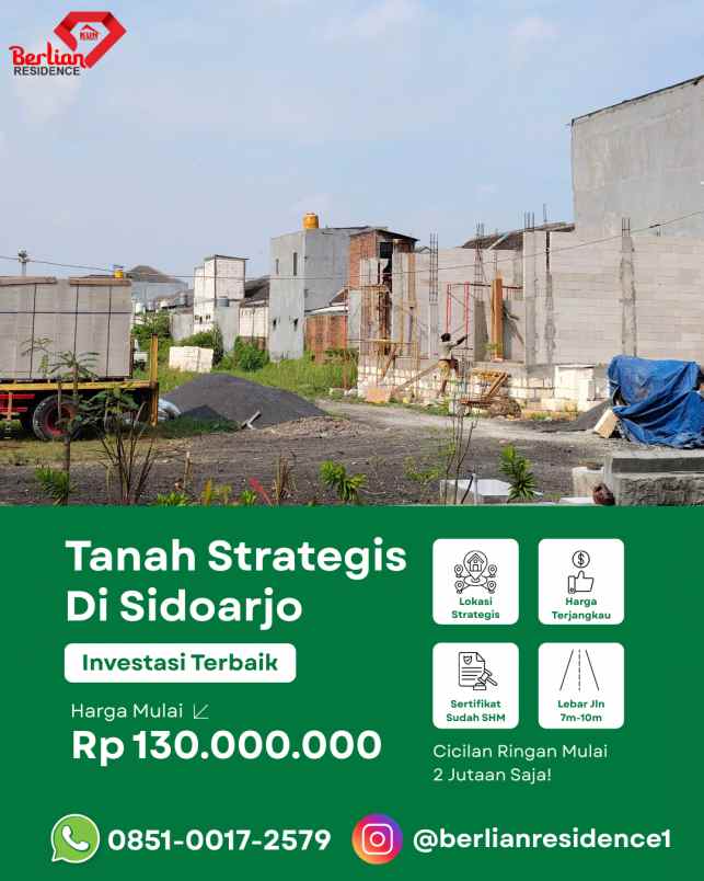 tanah kavling murah di sidoarjo