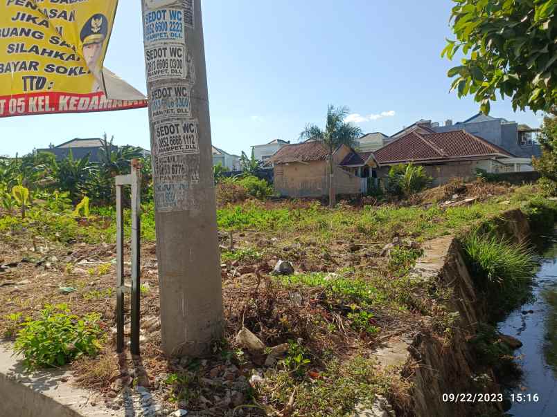 tanah luas 442m di kedamaian kota bandar lampung